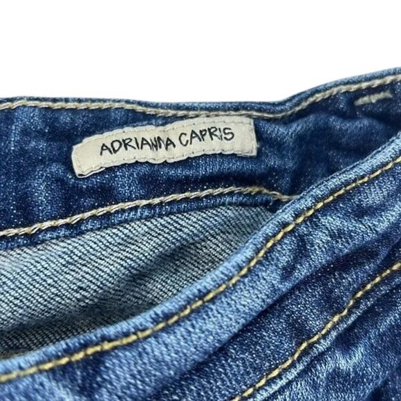 Anoname Jeans Capri Medium Wash Straight Low Rise Women's Size 30 - Picture 9 of 11